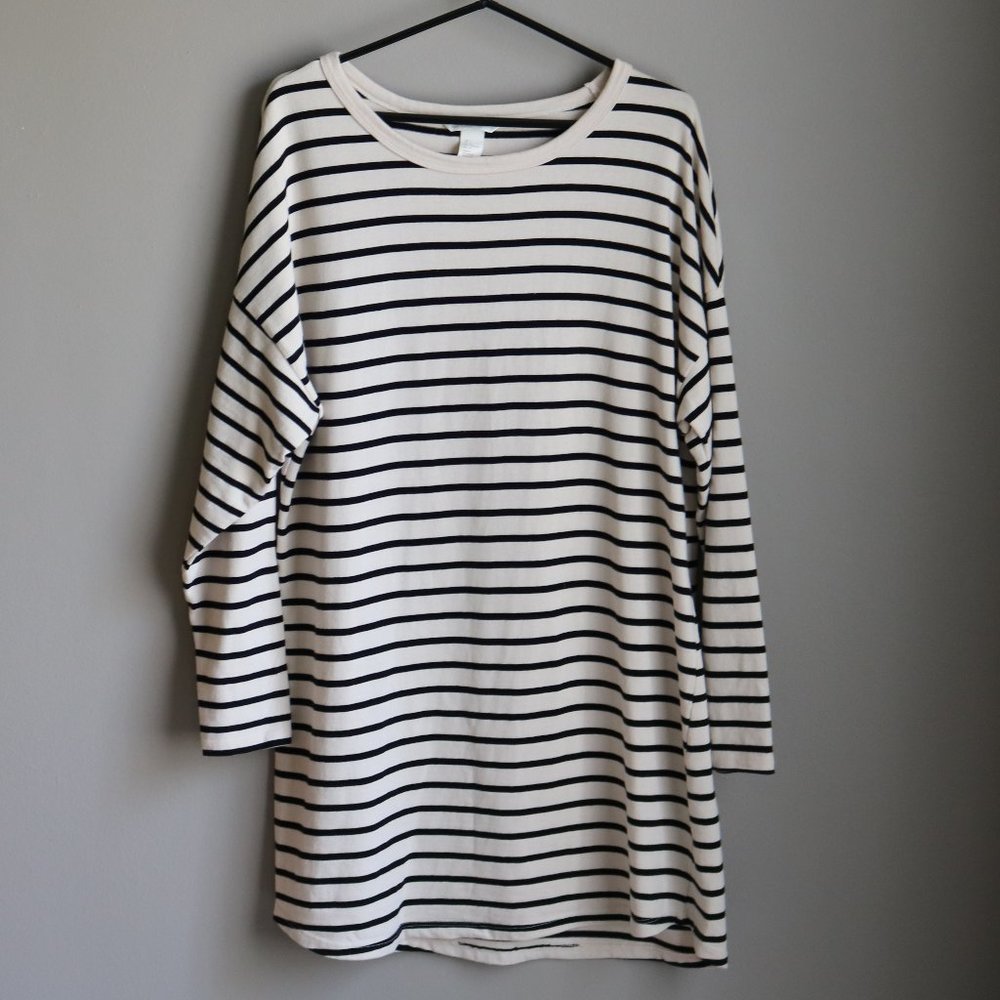 Preppy Cotton Striped Dress
